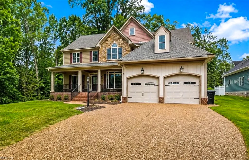 Two story home with stone front sold in Smithfield, VA